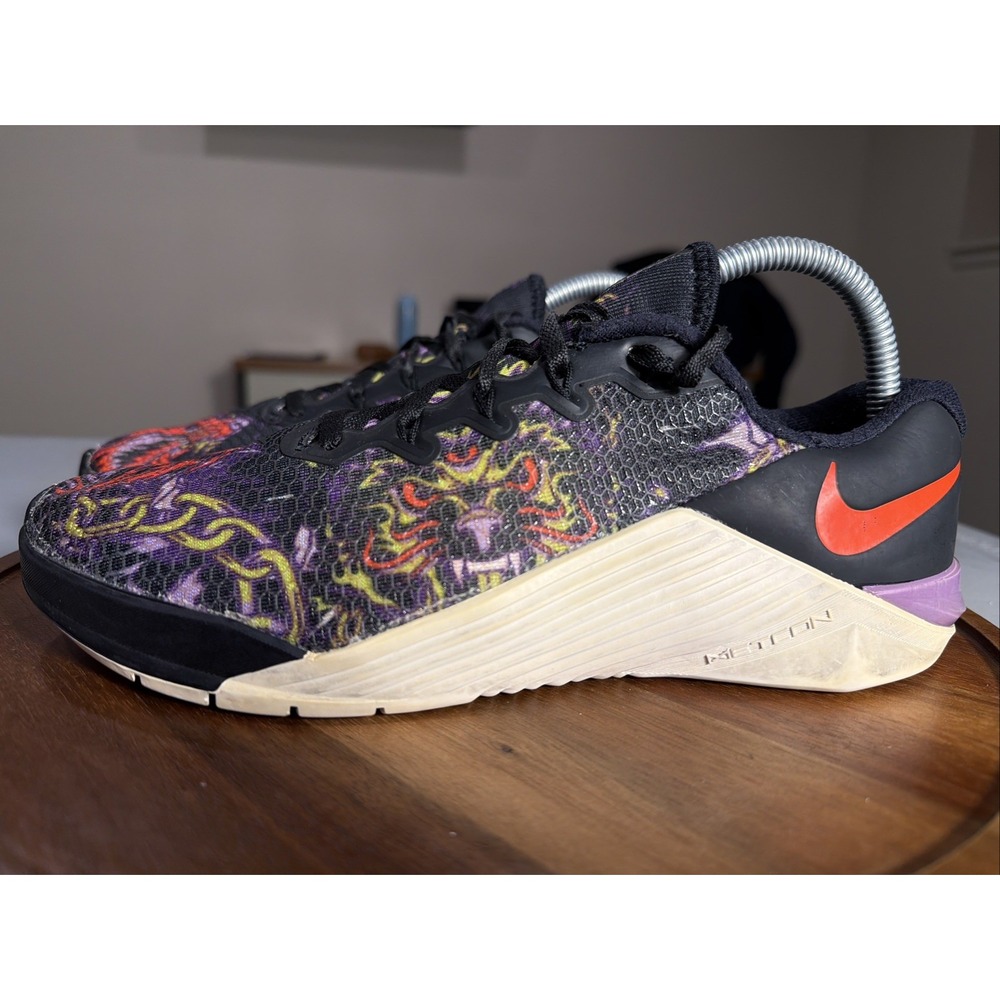 Nike Metcon 5 David and Goliath Mens 7.5 Black Purple Nebula CJ0772-008